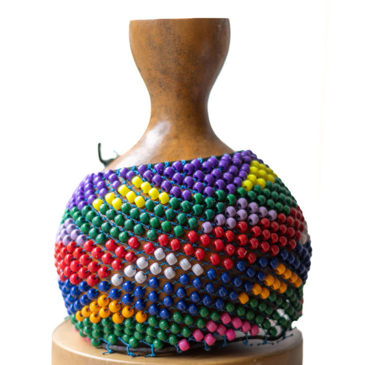 Marcos China Beaded Gourd Shekere Shaker - Medium