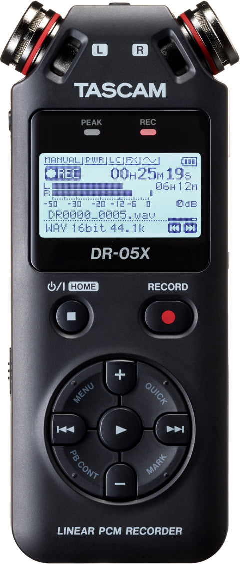 Tascam DR-05X Stereo Handheld Field Recorder and Audio Interface
