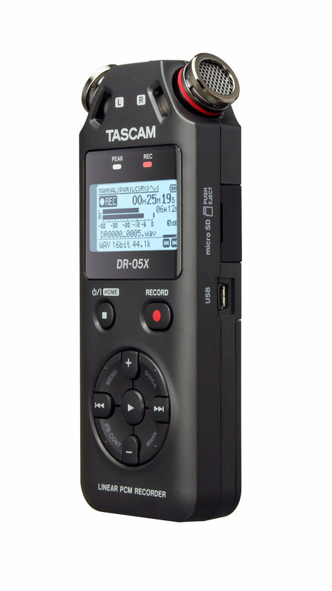 Tascam DR-05X Stereo Handheld Field Recorder and Audio Interface