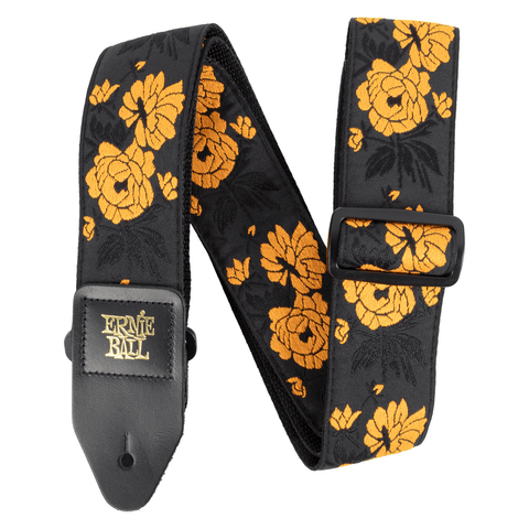 Ernie Ball Classic Jacquard Guitar Strap - Tangerine Rose