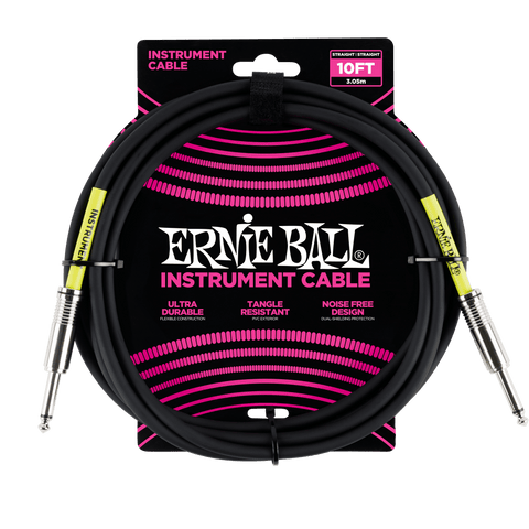 Ernie Ball Classic 10' Instrument Cable - Black