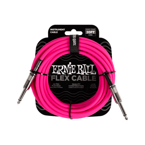 Ernie Ball Flex Instrument Cable - Pink