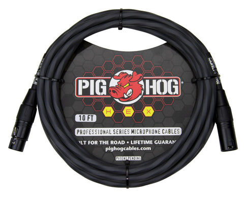 Pig Hog Hex Series XLR Microphone Cable - Grey