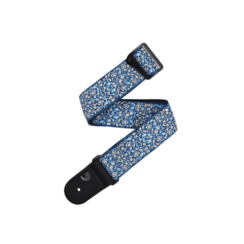 D'Addario Eco-Comfort Blue Persian Woven Guitar Strap