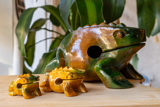 frog guiro family - 3 sizes