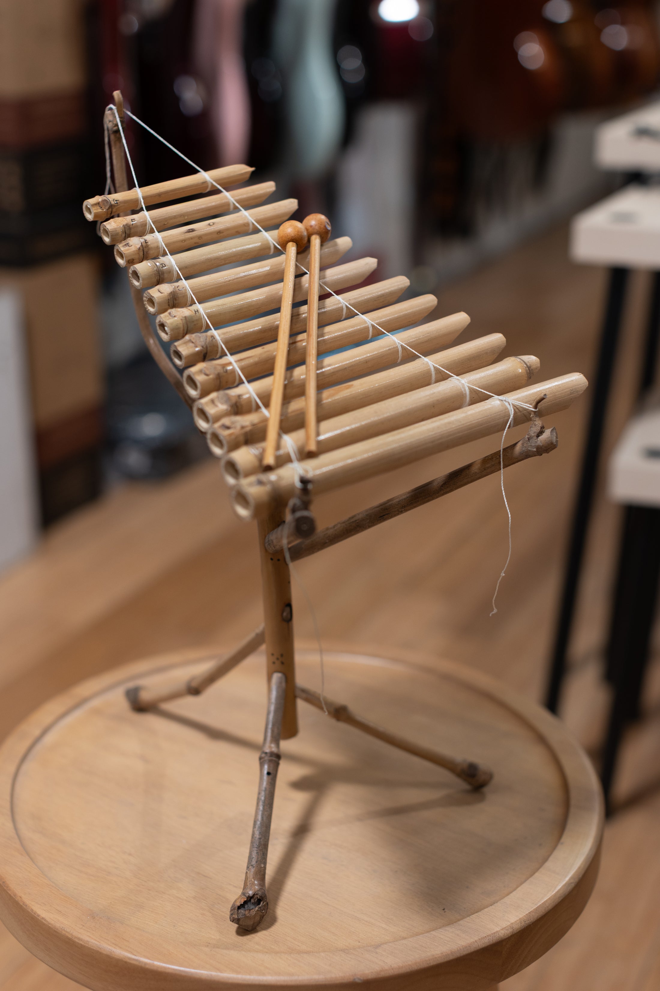 small bamboo xylophone