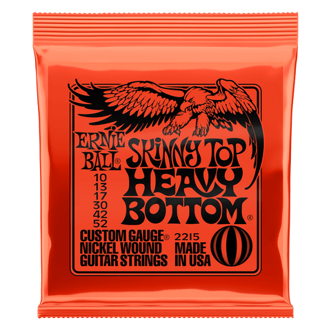 Ernie Ball Skinny Top Heavy Bottom Slinky Nickel Wound Electric Guitar Strings - 10-52 Gauge