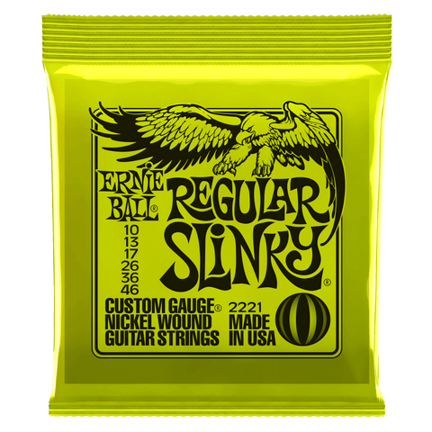 Ernie Ball Regular Slinky Nickel Wound Electric Guitar Strings - 10-46 Gauge