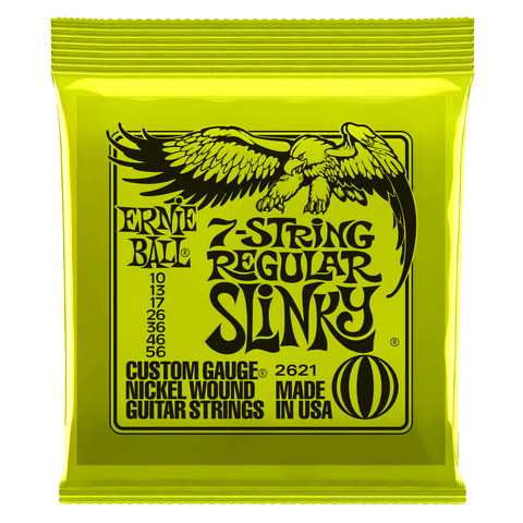 Ernie Ball Regular Slinky 7-String Nickel Wound Electric Guitar Strings - 10-56 Gauge