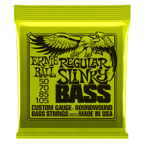 Ernie Ball Regular Slinky Nickel Wound Electric Bass Strings - 50-105 Gauge