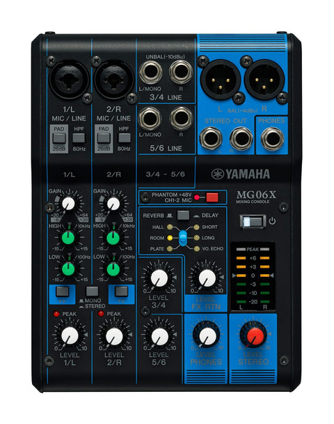 Yamaha MG06X 6-Input Stereo Mixer with Effects