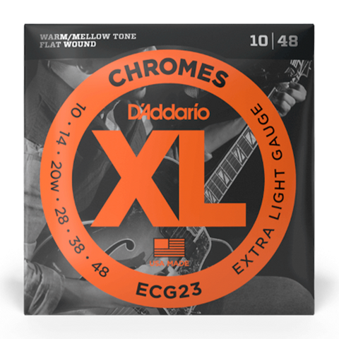 ECG23 Chromes Flat Wound, Extra Light, 10-48