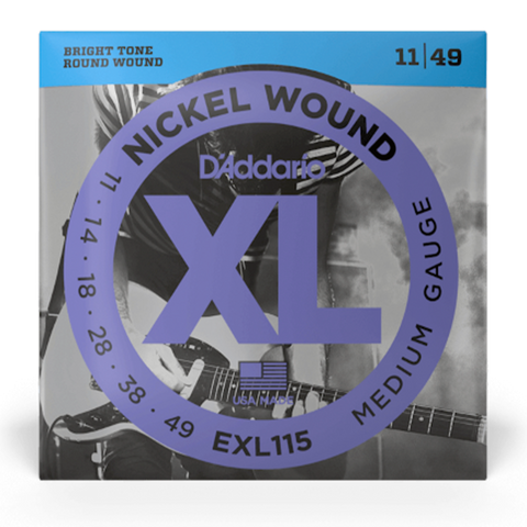 D'Addario EXL115 XL Nickel Blues/Jazz Electric Guitar Strings