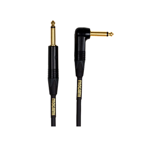 Mogami Gold Instrument Cable with Right Angle