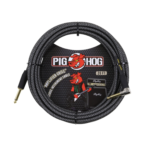 Pig Hog "Amplifier Grill" Right Angle Instrument Cable