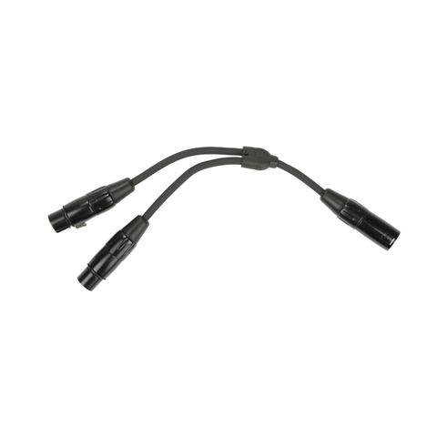 Pig Hog Solutions XLR (M) - Dual XLR (F) 6" Y Cable