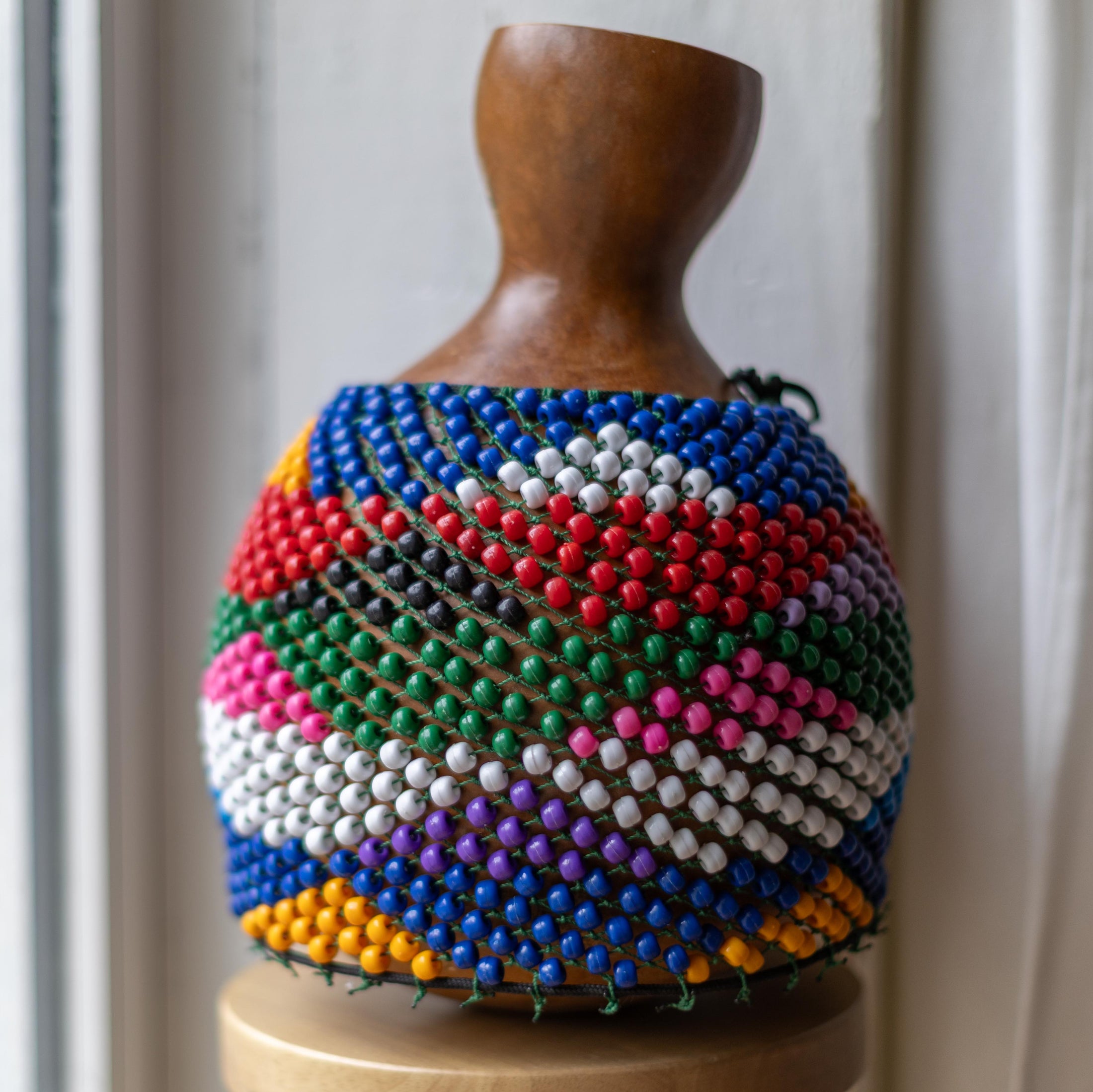 Marcos China Beaded Gourd Shekere - Large