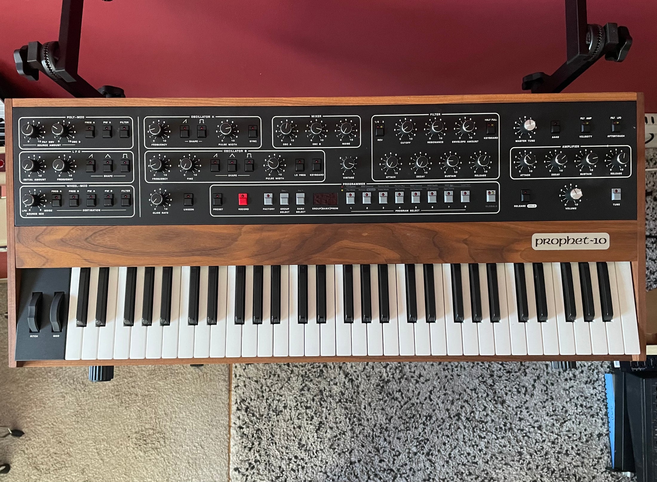 Sequential Prophet-10 Rev4 Analog 10-Voice Polyphonic Synthesizer (studio demo unit)