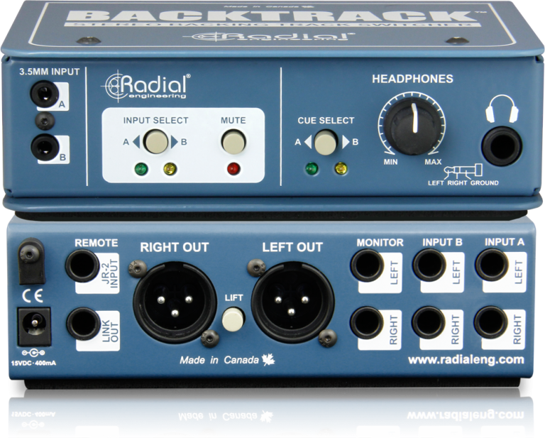 Radial Backtrack Stereo Backing Track Audio Switcher