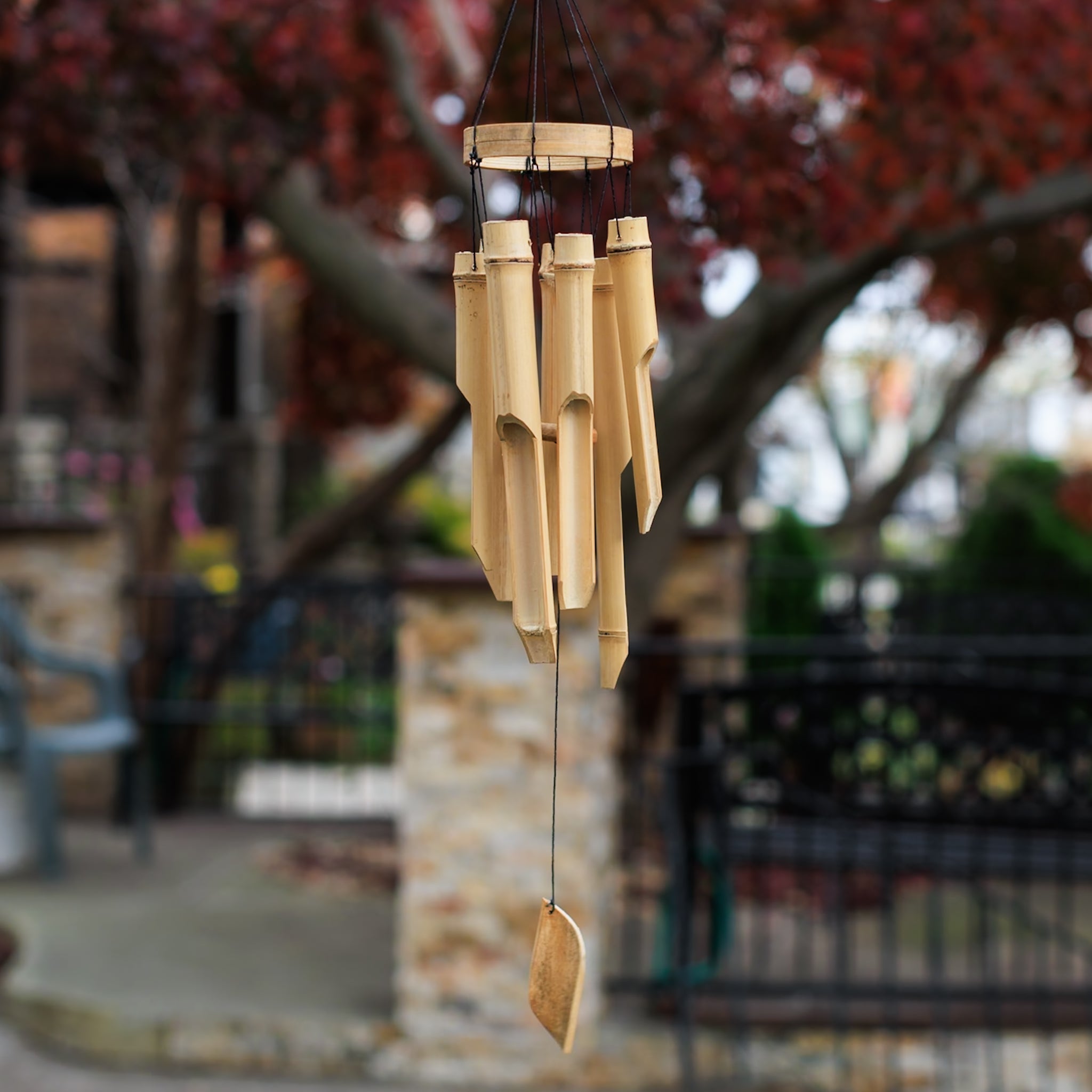 Bamboo Circle Wind Chimes