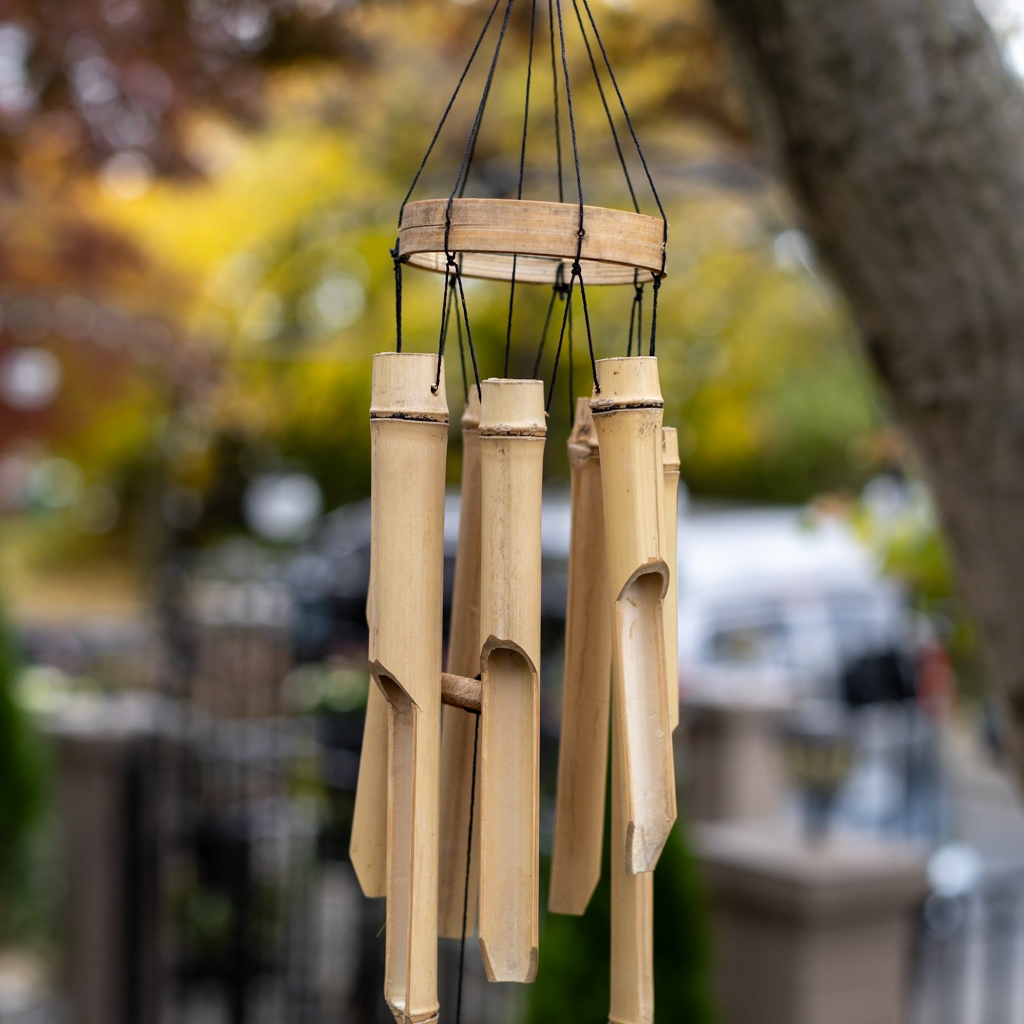 Bamboo Circle Wind Chimes