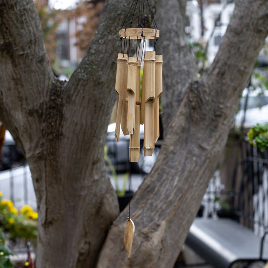 Bamboo Circle Wind Chimes