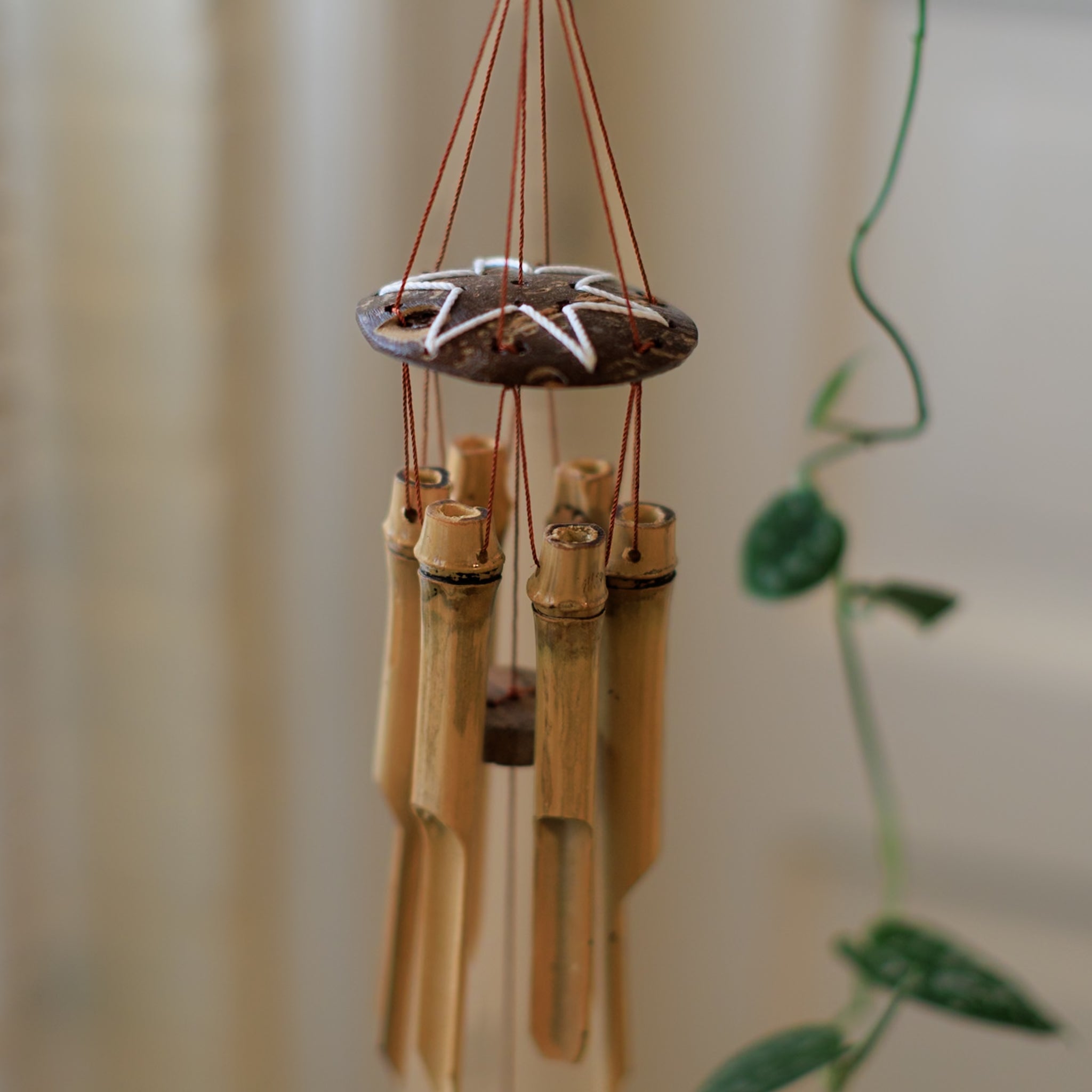 Bamboo Coconut Wind Chimes - Mini