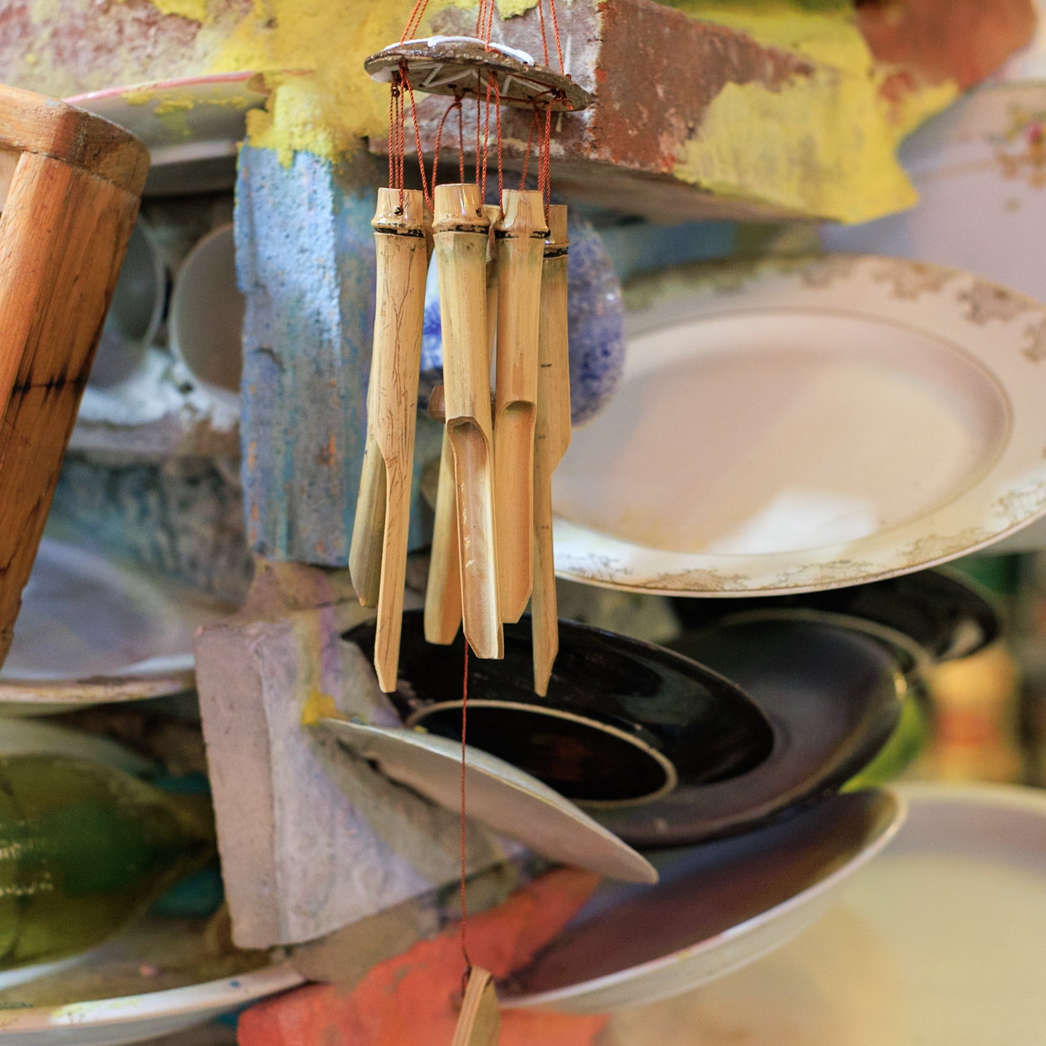 Bamboo Coconut Wind Chimes - Mini