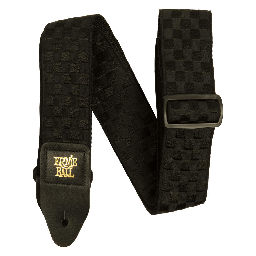 Ernie Ball Classic Jacquard Guitar Strap - Black Checkers