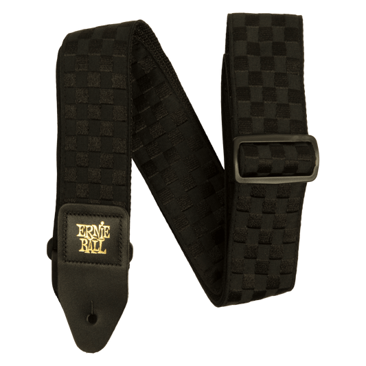 Ernie Ball Classic Jacquard Guitar Strap - Black Checkers