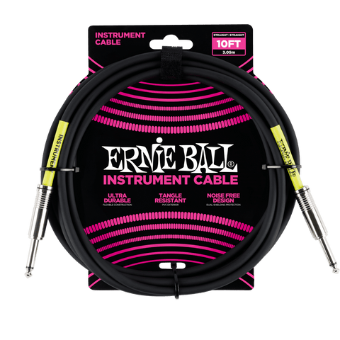 Ernie Ball Classic 10' Instrument Cable - Black