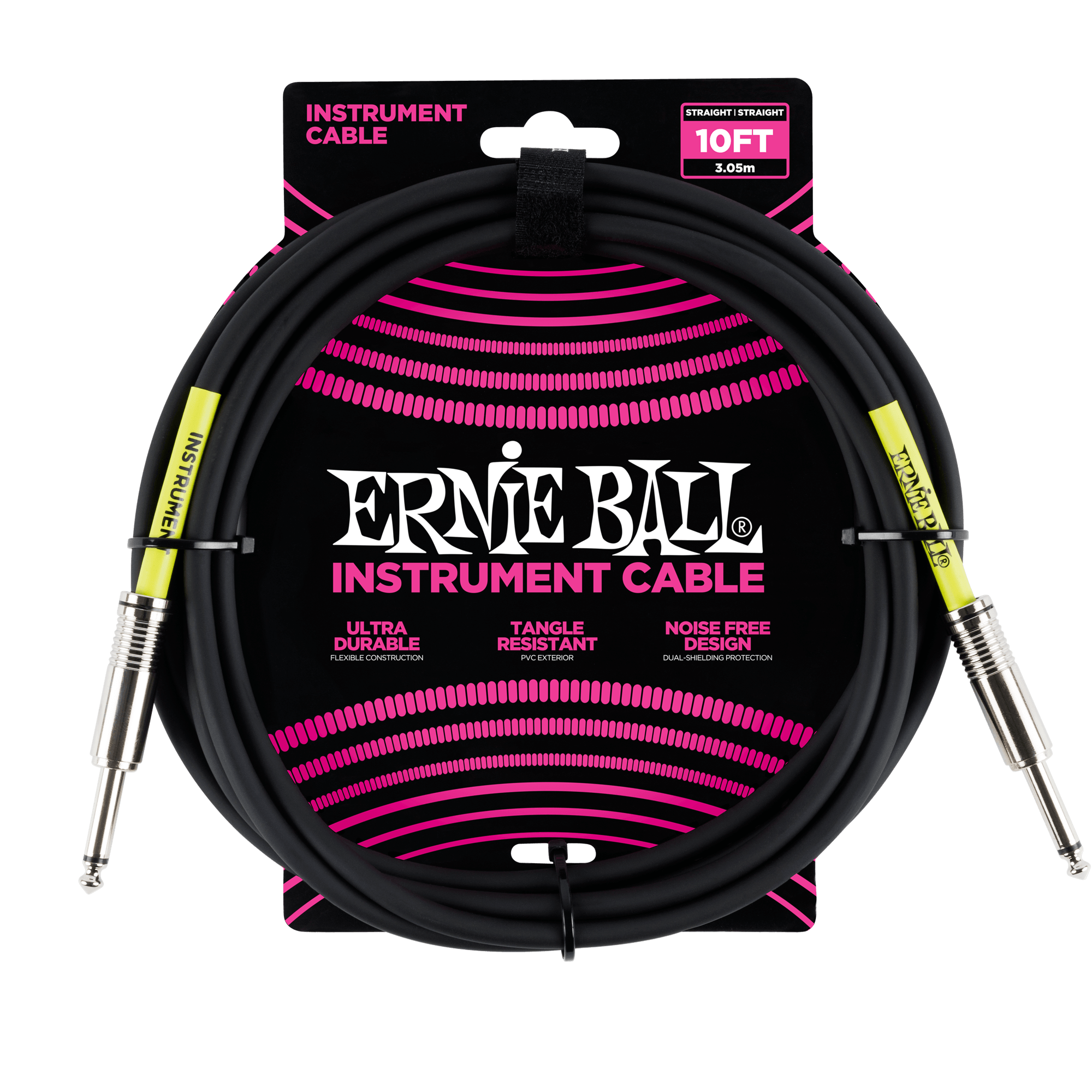 Ernie Ball Classic 10' Instrument Cable - Black