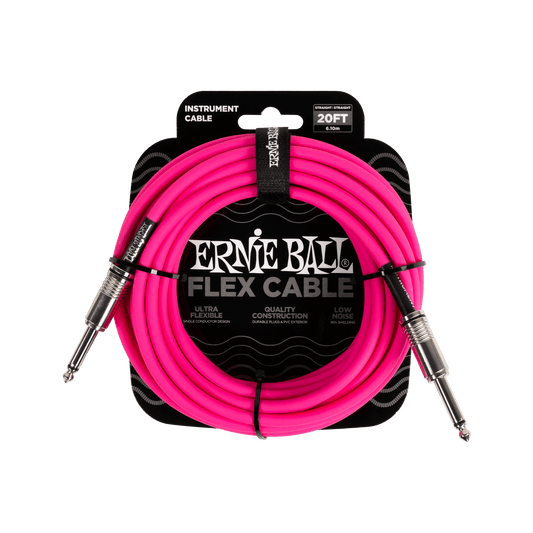 Ernie Ball Flex Instrument Cable - Pink