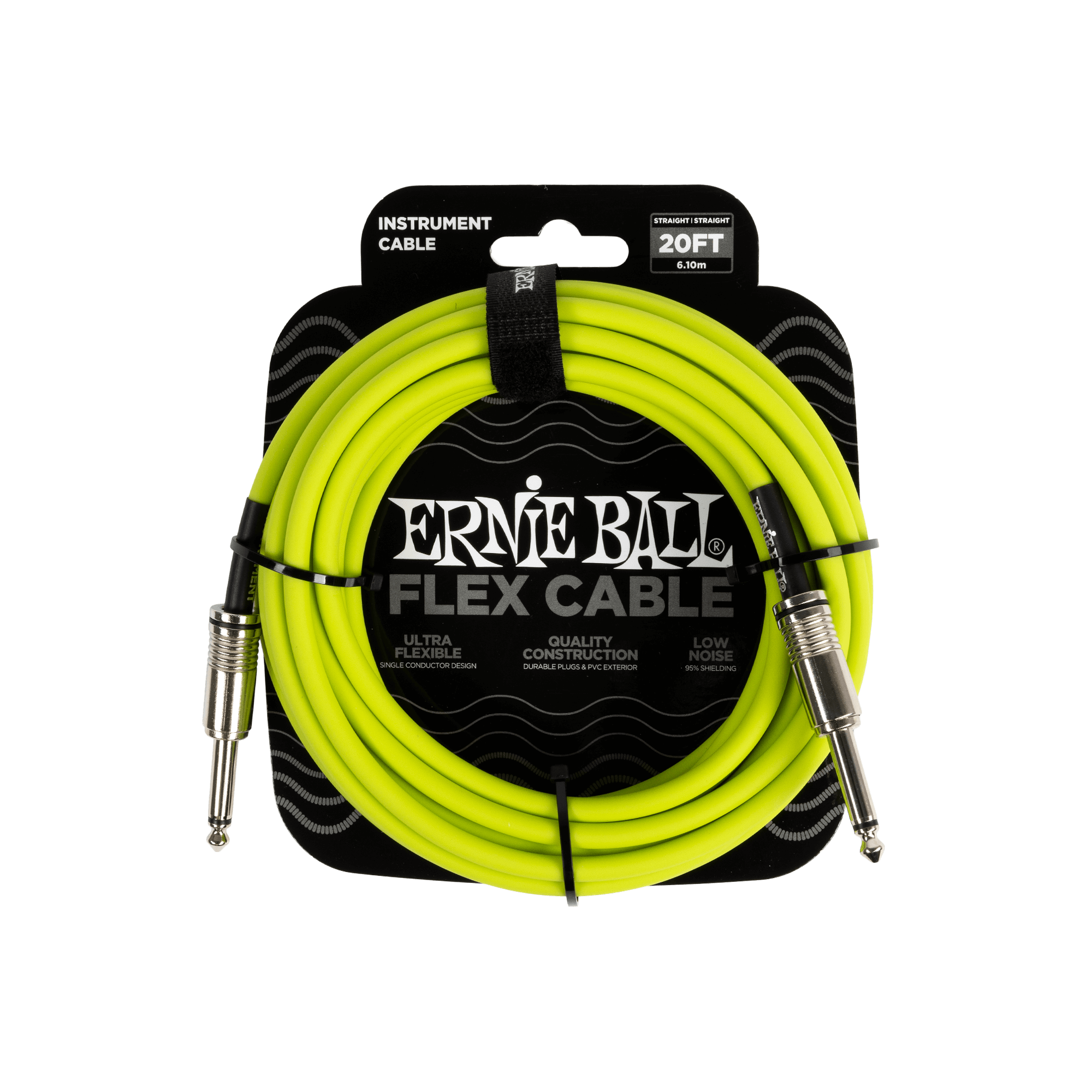 Ernie Ball Flex Instrument Cable - Green