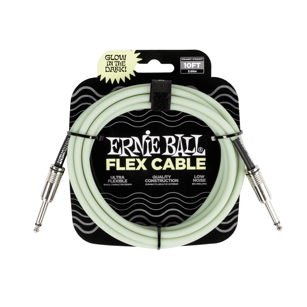 Ernie Ball Flex Instrument Cable - Glow in the Dark