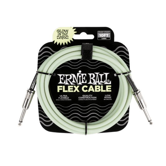 Ernie Ball Flex Instrument Cable - Glow in the Dark