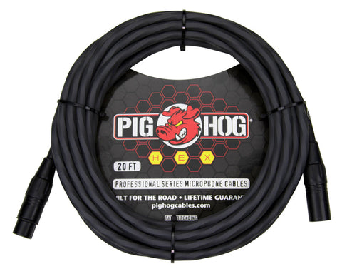 Pig Hog Hex Series XLR Microphone Cable - Grey