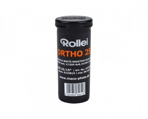Rollei Ortho ISO 25 Monochrome Film - 120 (Expired 10/23)
