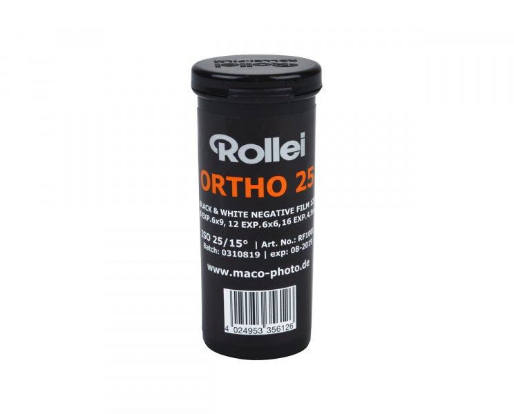 Rollei Ortho ISO 25 Monochrome Film - 120 (Expired 10/23)