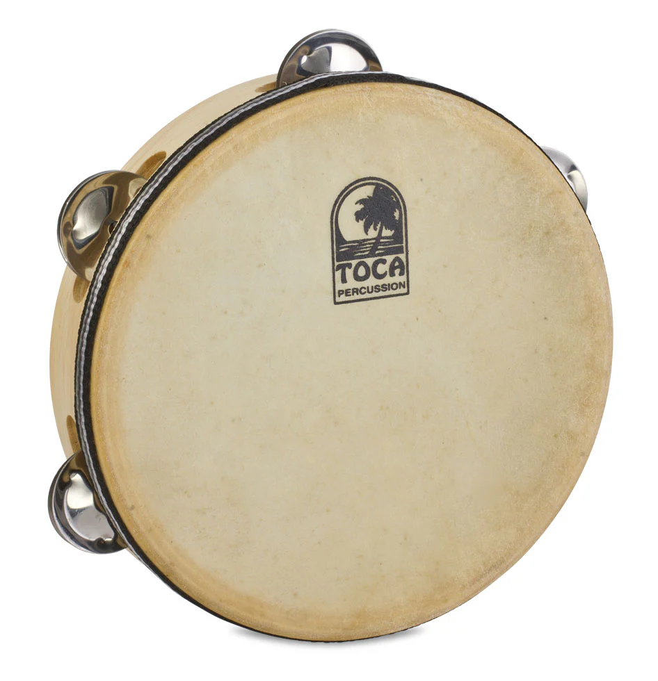 Toca Wood Tambourine - Single Row with 7.5" Head