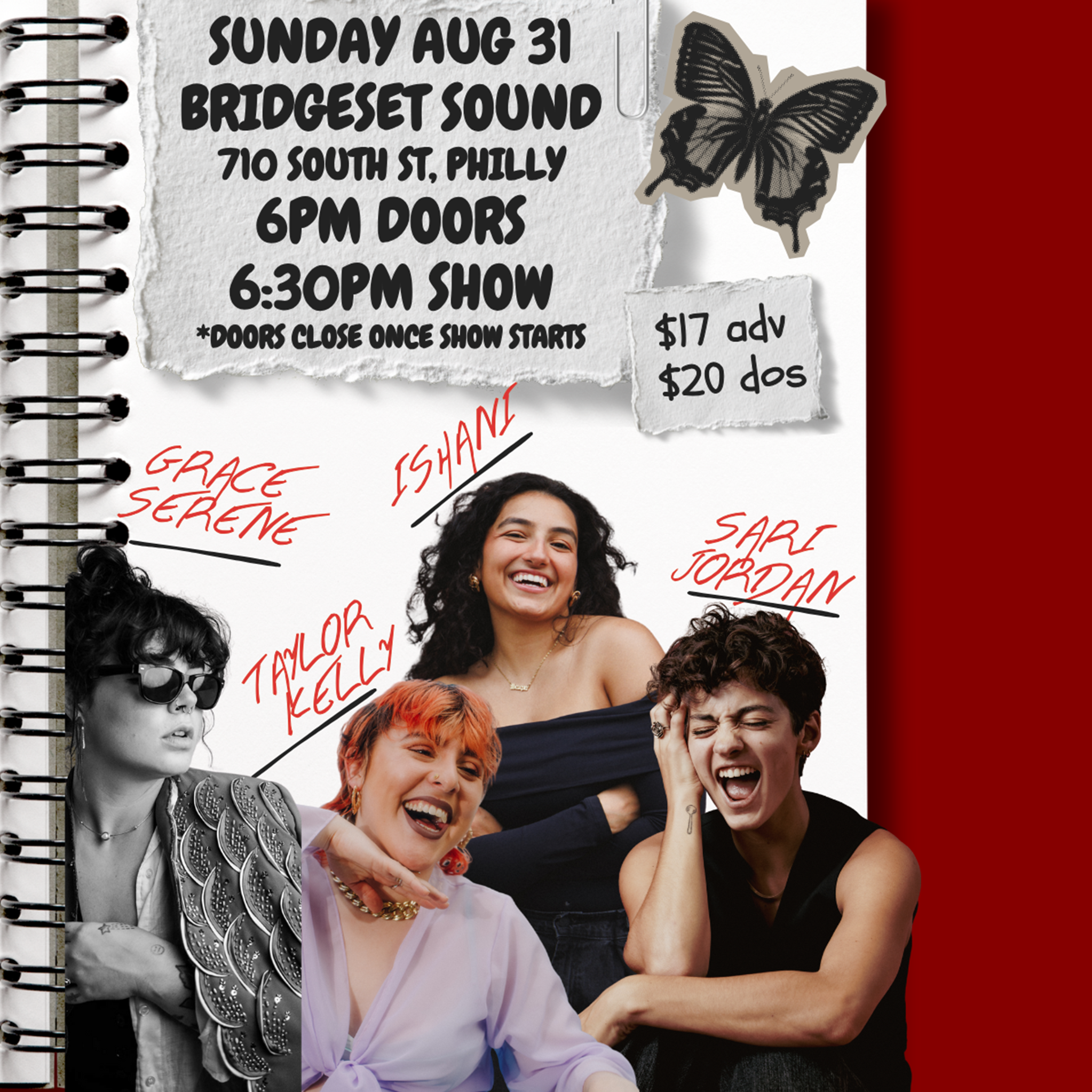 Taylor Kelly / Grace Serene & Ishani / Sari Jordan - Live at BridgeSet!