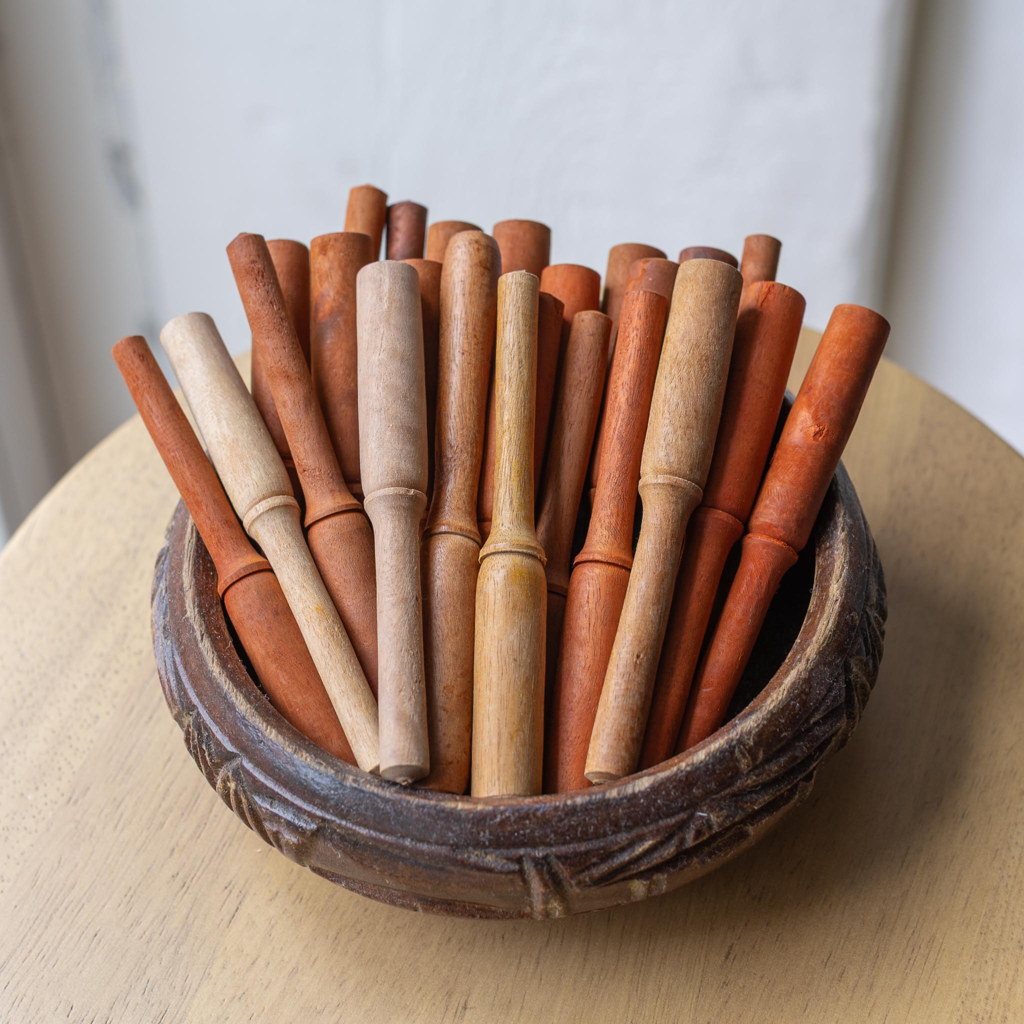 Wood Percussion Guiro 3 inch Sticks - 3 pack