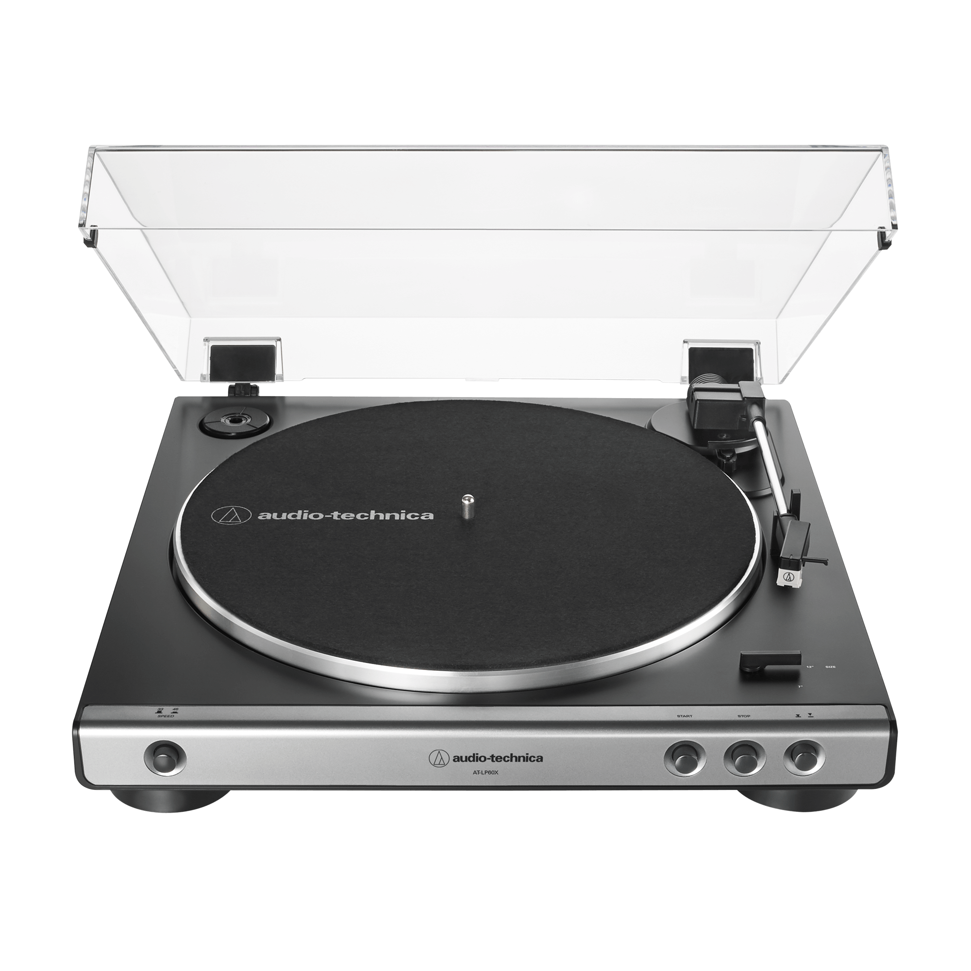 Audio-Technica AT-LP60X-GM Fully Automatic Belt-Drive Turntable - Gun Metal/Black