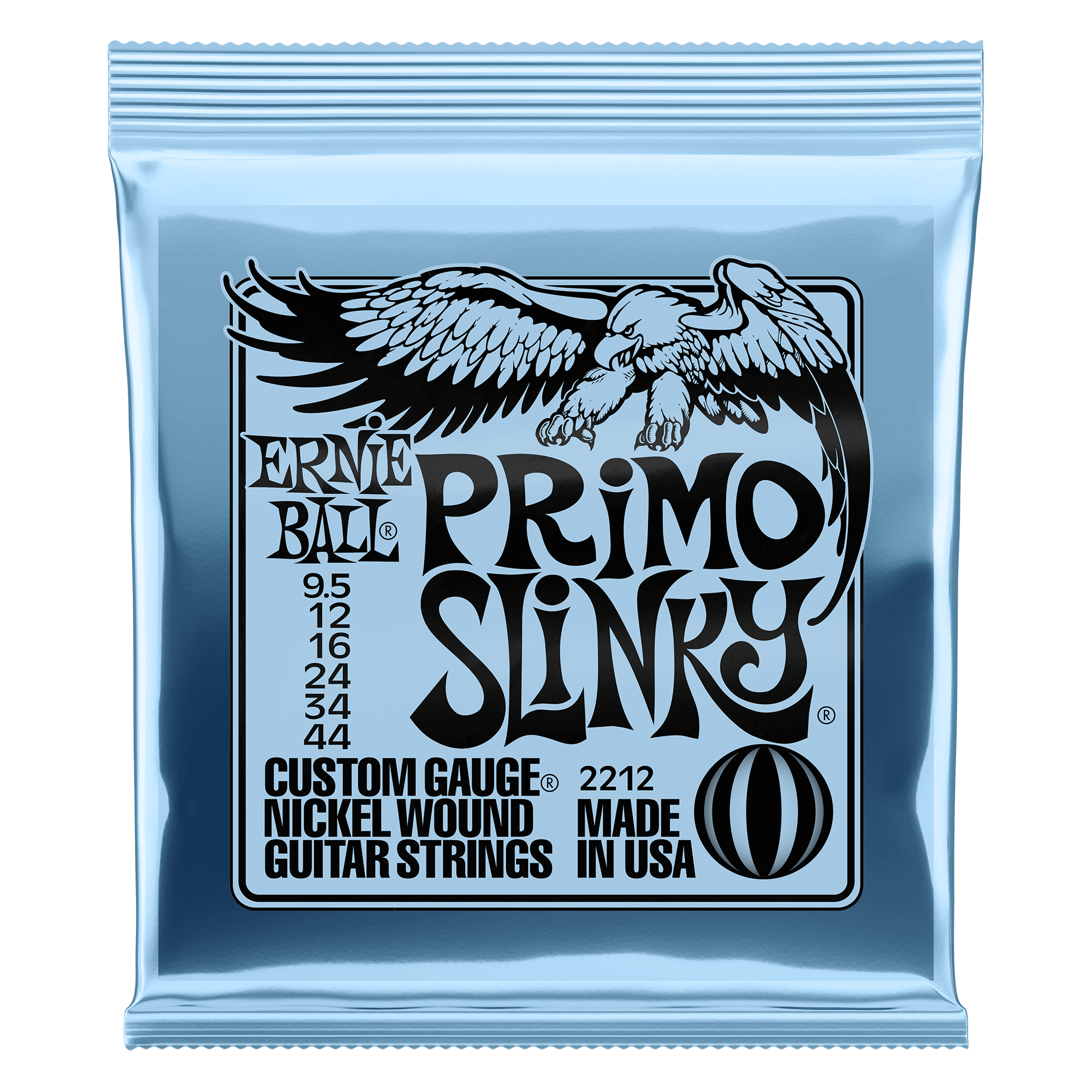 Ernie Ball Primo Slinky Electric Guitar Strings - 9.5-44 Gauge