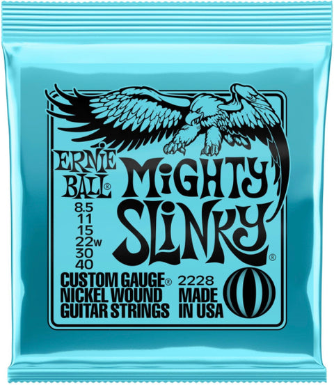 Ernie Ball Mighty Slinky Nickel Wound Electric Guitar Strings - .0085-.040