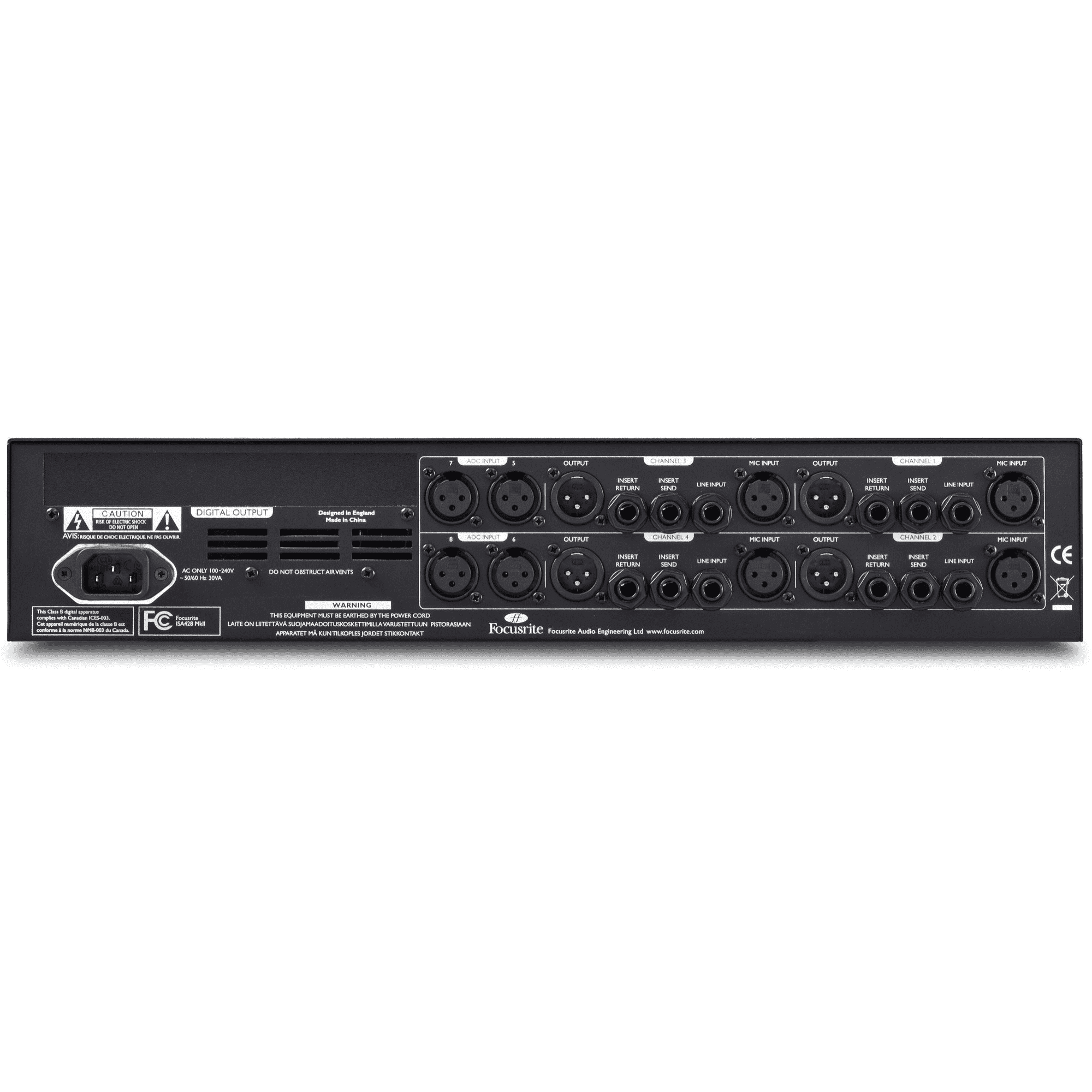 Focusrite ISA 428 MkII 4-Channel Microphone Preamp