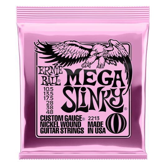 Ernie Ball Mega Slinky Nickel Wound Electric Guitar Strings - 10.5-48 Gauge