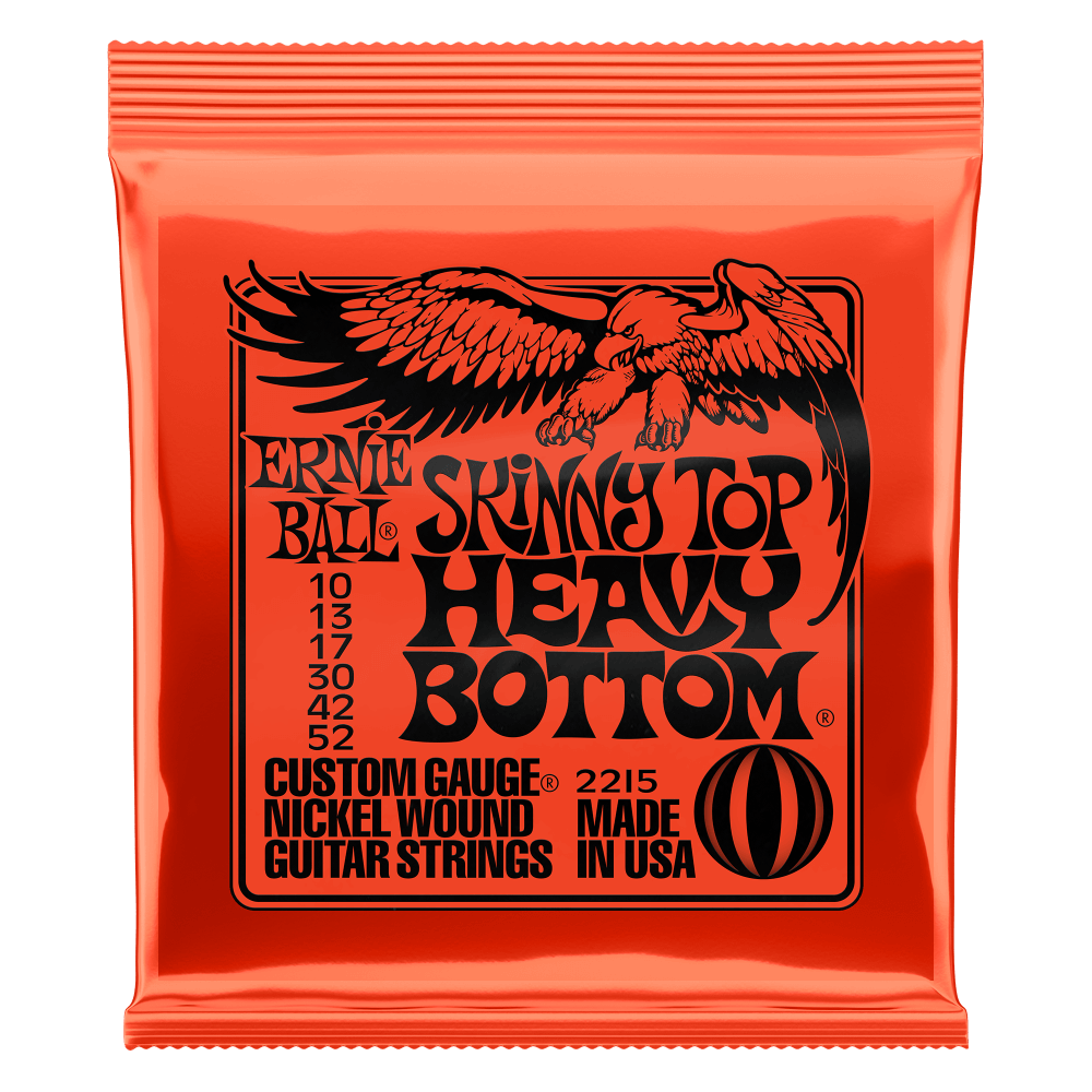 Ernie Ball Skinny Top Heavy Bottom Slinky Nickel Wound Electric Guitar Strings - 10-52 Gauge