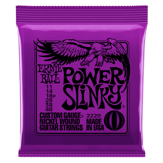 Ernie Ball Power Slinky Nickel Wound Electric Guitar Strings - 11-48 Gauge