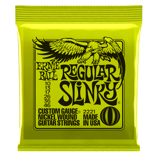 Ernie Ball Regular Slinky Nickel Wound Electric Guitar Strings - 10-46 Gauge